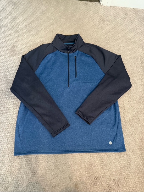 L.L. Bean Other - L.L. Bean Navy and Teal Half-Zip Pullover